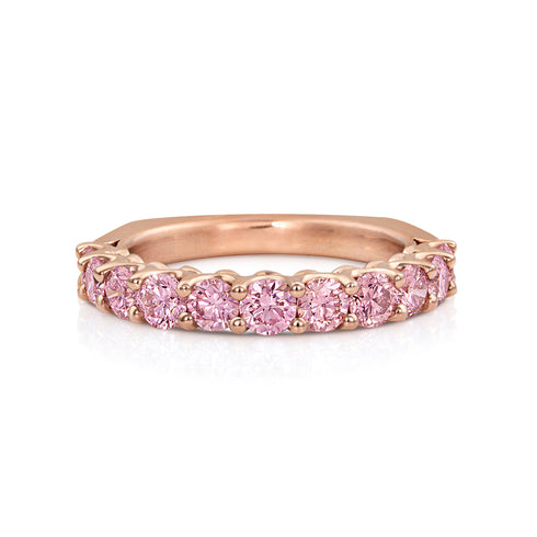 special order  pink diamonds ring on comfort-balanced Euroshank band <span class='visuallyhidden'>Call, text 323-404-2959 for shopping help.</span>